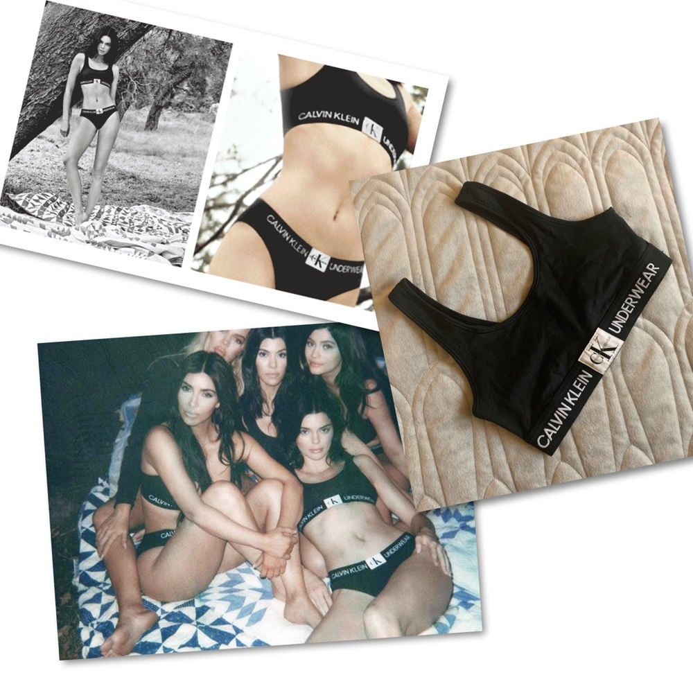 Calvin Klein monogram bralette / sports bra